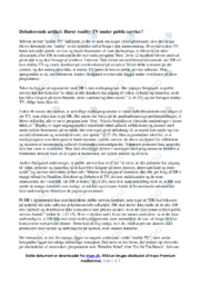 Debatterende artikel