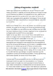 Begravelse | Analyse | Nordkraft