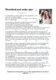 Danskhed med andre øjne | Dansk Essay
