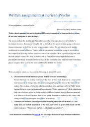 American Psycho | Analysis