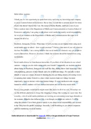 London School of Economics | Speech