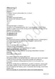 Matematik aflevering hhx Juni & December 2012