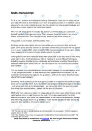 MMA | Manuscript