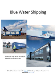 Blue Water Shipping | Analyse