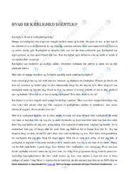 Hvad er kærlighed etenglig