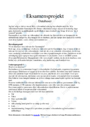 Eksamensprojekt Databaser | Informatik