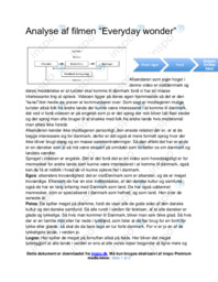 Everyday wonder | Noter Analyse | Visitdenmark
