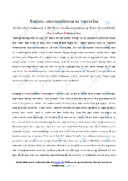 Tiden flyver | Noter Analyse | Kræftens Bekæmpelse