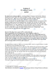 En sang til hans søster | Analyse | Pia Juul