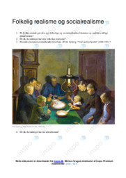 Folkelig realisme og socialrealisme | Analyse