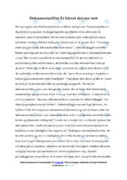 Er blevet det nye sort | Opgave