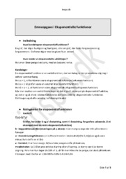 Eksponentielle funktioner | Emneopgave Matematik