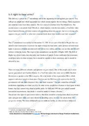 Is it right to bear arms | Essay