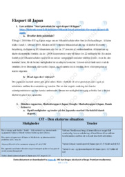 Eksport til Japan | Analyse