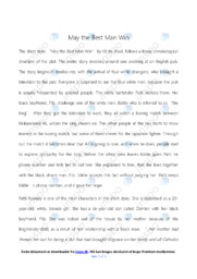 May the Best Man Win | Analytical essay