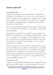 Recitatif | Analysis