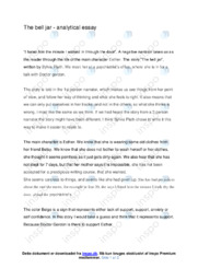 The bell jar | Analytical essay