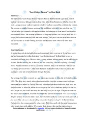 Last Bridge Burned | Analytical essay