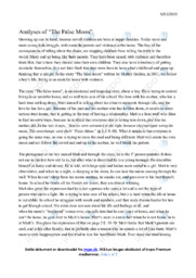 The False Moon | Analyse