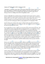 Nattergalen | Noter Analyse | H.C Andersen