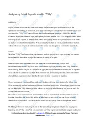 Villy | Analyse | Charlotte Weitze