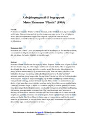 Plastic | Analyse | Mette Thomsen