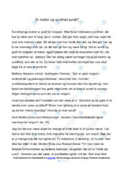 Motion og sundhed | Noter Dansk Essay