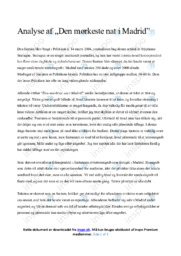 Den mørkeste nat i Madrid | Analyse | Stéphanie Surrugue