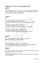 Matematik C Prøve med hjælpemidler