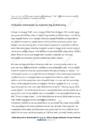 Vold | Analyse | Peder Frederik Jensen