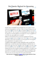 Det Danske Marked for Streaming | Analyse