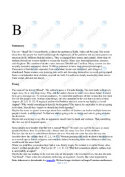 Blood | Summary and essay