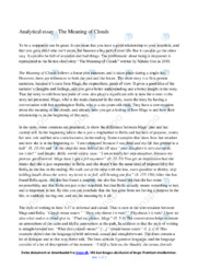 The Meaning of Clouds | Analytical essay