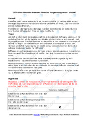 Diffusion | Opgave