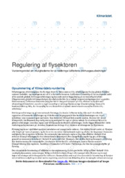 Regulering af flysektoren | Opgave