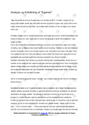 Egernet | Fortolkning