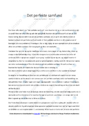 Utopi og Dystopi | Essay