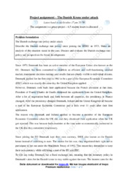 The Danish Krone under attack | Opgave