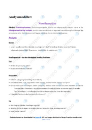 Kæmpe Dokument | Noter Analysemodeller