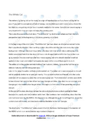 The White Cat | Essay