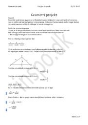 Geometri Projekt | Kulturøens Bådhavn i Middelfart | Matematik