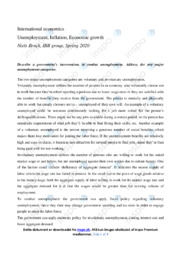 Unemployment, Inflation, Economic growth | IØ