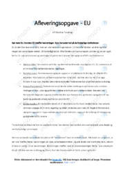 Hvordan EU træffer beslutninger | Noter International Økonomi