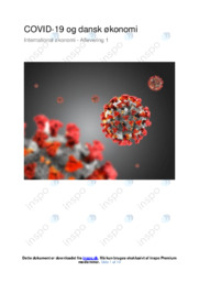 COVID-19 og dansk økonomi | Opgave