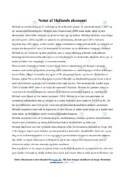 Hollands økonomi | Notat