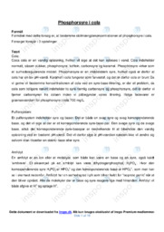 Phosphorsyre i cola | Kemi