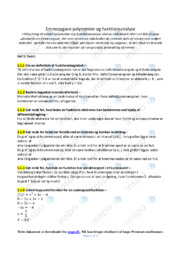 Polynomier & Funktion | Noter Matematik