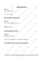 Olivers Økonomi | Matematik Aflevering