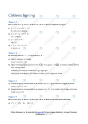 Cirklens ligning | Noter