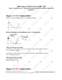 Funktions teori | Opgaver